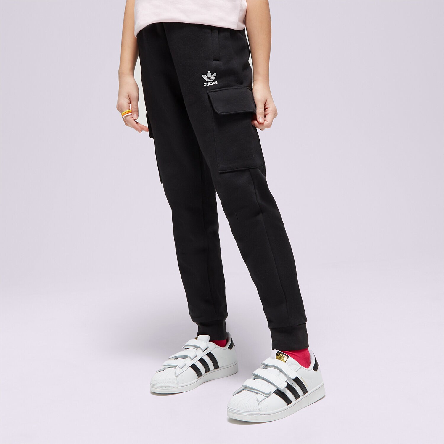 dětské kalhoty ADIDAS KALHOTY  FLEE. CARGO U IL2487 ČERNÁ