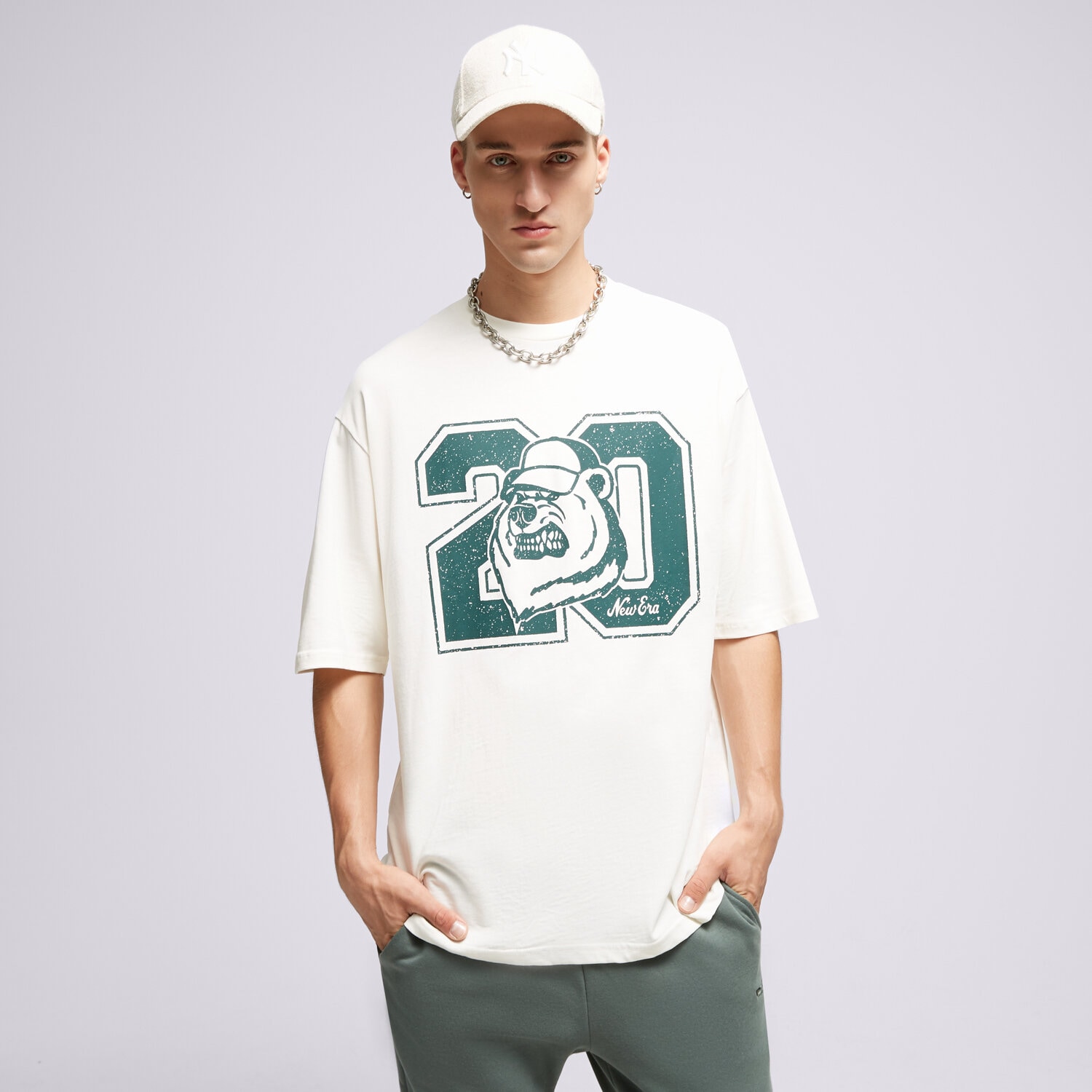 pánské tričko NEW ERA TRIČKO NE LIFESTYLE OS NONE 60416428 BÍLÁ