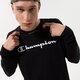 pánské tričko CHAMPION TRIČKO CREWNECK LONG SLEEVE TRIČKO 218285kk001 barva černá