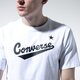 pánské tričko CONVERSE TRIČKO CENTER FRONT LOGO TEE 10018235-a02 barva bílá