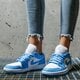 dámské tenisky WMNS AIR JORDAN 1 LOW ao9944-441 barva modrá