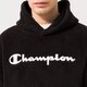 pánská mikina CHAMPION MIKINA S KAPUCÍ HOODED TOP 214973kk002 barva černá