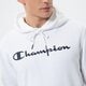 pánská mikina CHAMPION MIKINA S KAPUCÍ HOODED SWEATSHIRT 217142ww001 barva bílá