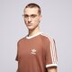 pánské tričko ADIDAS TRIČKO 3-STRIPES TEE iz3071 barva hnědá