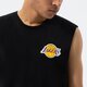 pánská košile NEW ERA TOP NBA LEFT CHST LOGO LAKERS BLK 13083912 barva černá