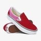 dámské tenisky VANS UA CLASSIC SLIP-ON PLATFORM vn0a3jezwvx1 barva červená