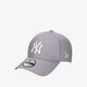 dětská kšiltovka NEW ERA MLB 9FORTY NEW YORK YANKEES CAP GRAY/WHITE 10531940 barva šedá