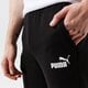 pánské kalhoty PUMA KALHOTY  ESS LOGO PANTS FL CL - PUMA BLACK 58671401 barva černá