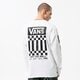 pánské tričko VANS TRIČKO OFF THE WALL CHECK GRAPHIC LS TEE vn0a7s6zwht1 barva bílá