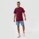 pánské tričko VANS TRIČKO MN LEFT CHEST LOGO TEE BURGUNDY vn0a3czebrg1 barva bordová