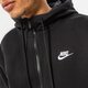 pánská mikina NIKE MIKINA ROZEPÍNACÍ SPORTSWEAR CLUB FLEECE bv2645-010 barva černá