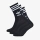 dámské ponožky ADIDAS 3 PACK SOLID MID CREW SOCKS  gd3576 barva černá