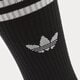 dámské ponožky ADIDAS PONOŽKY 3-PACK SOLID SOCKS HIGH CREW il5015 barva černá