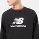 pánská mikina NEW BALANCE MIKINA NB ESSENTIALS LOGO CREW mt31538bk barva černá