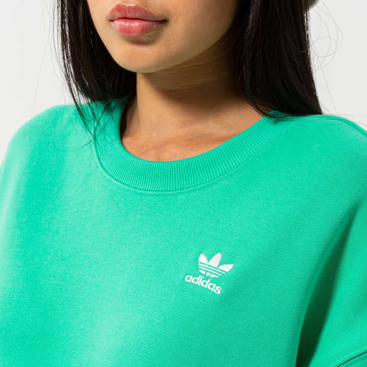ADIDAS MIKINA SWEATSHIRT HE9735 | barva ZelenÃ¡ | MÃ³dnÃ­ Mikiny. Å½eny ObleÄenÃ­ eshop Sizeer.cz