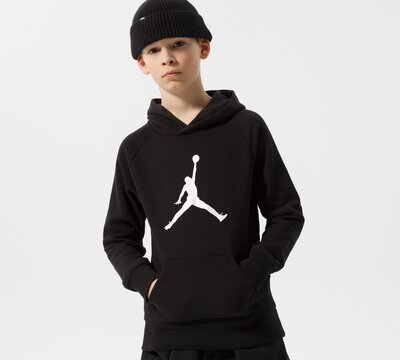 JORDAN MIKINA S KAPUCÃ JDB JUMPMAN LOGO FLEECE PO B 956326-023 | barva ÄernÃ¡ | MÃ³dnÃ­ Mikiny 