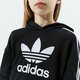 dětská mikina ADIDAS MIKINA S KAPUCÍ CROPPED HOODIE GIRL h32337 barva černá