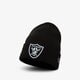 pánská čepice NEW ERA ČEPICE NFL ESSENTIAL CUFF KNIT RAIDERS OAKLAND RAIDE 12122722 barva černá