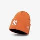 pánská čepice NEW ERA ČEPICE LE BEANIE NYY ORA 60292611 barva oranžová