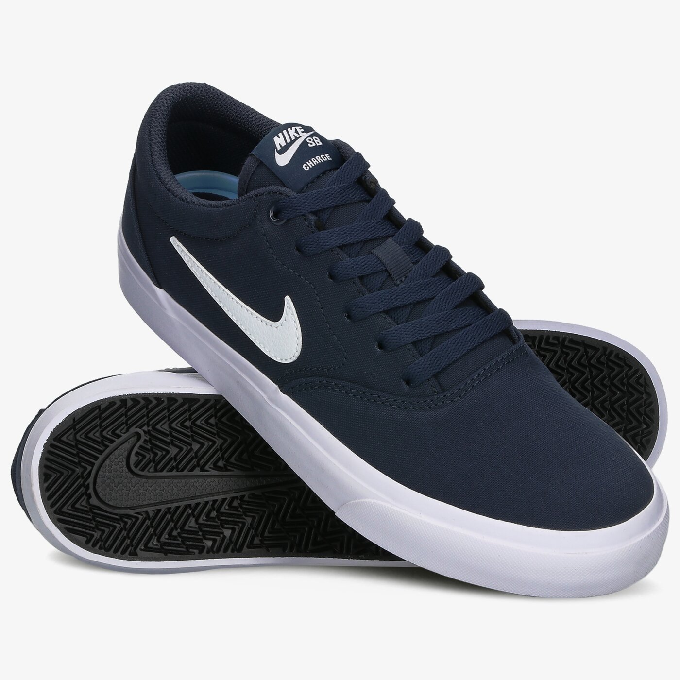 nike sb grey charge solarsoft trainers