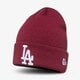 pánská čepice NEW ERA ČEPICE ZIMNÍ LEAGUE CUFF LA DODGERS LOS ANGELES DODG 80635833 barva bordová