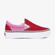 dámské tenisky VANS UA CLASSIC SLIP-ON PLATFORM vn0a3jezwvx1 barva červená