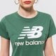 dámské tričko NEW BALANCE TRIČKO NB ESSENTIALS STACKED LOGO TEE wt91546jd barva zelená