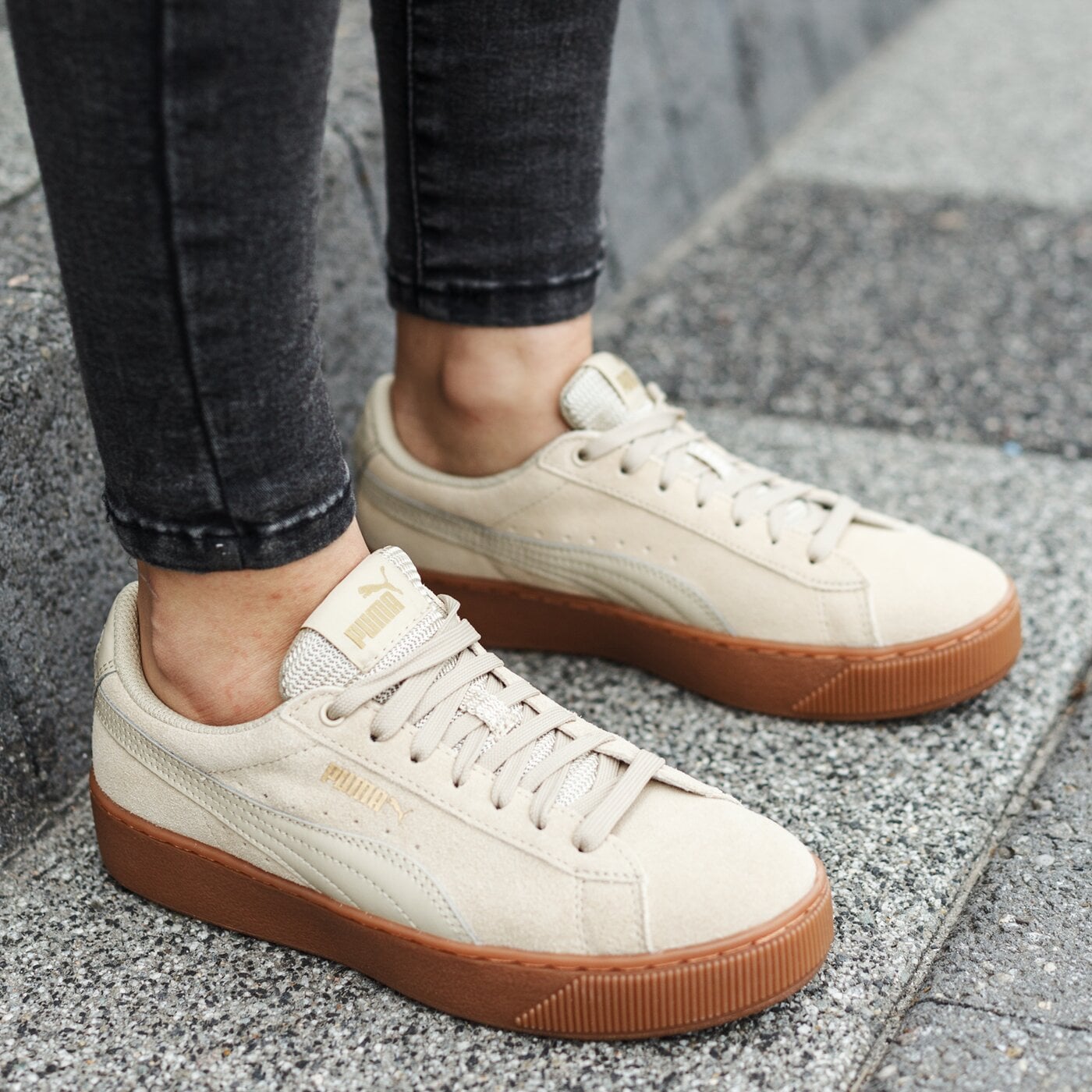puma vikky beige