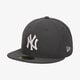 dětská kšiltovka NEW ERA ČEPICE MLB BASIC NY YANKEES 10010761 barva šedá