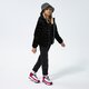 dětská mikina JORDAN MIKINA ESSENTIALS CREW GIRL 45a859-023 barva černá