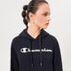 dámská mikina CHAMPION MIKINA S KAPUCÍ HOODED SWEATSHIRT 115687bs501 barva tmavomodrá