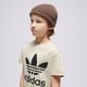 dětské tričko ADIDAS TRIČKO TREFOIL TEE BOY ij7179 barva béžová