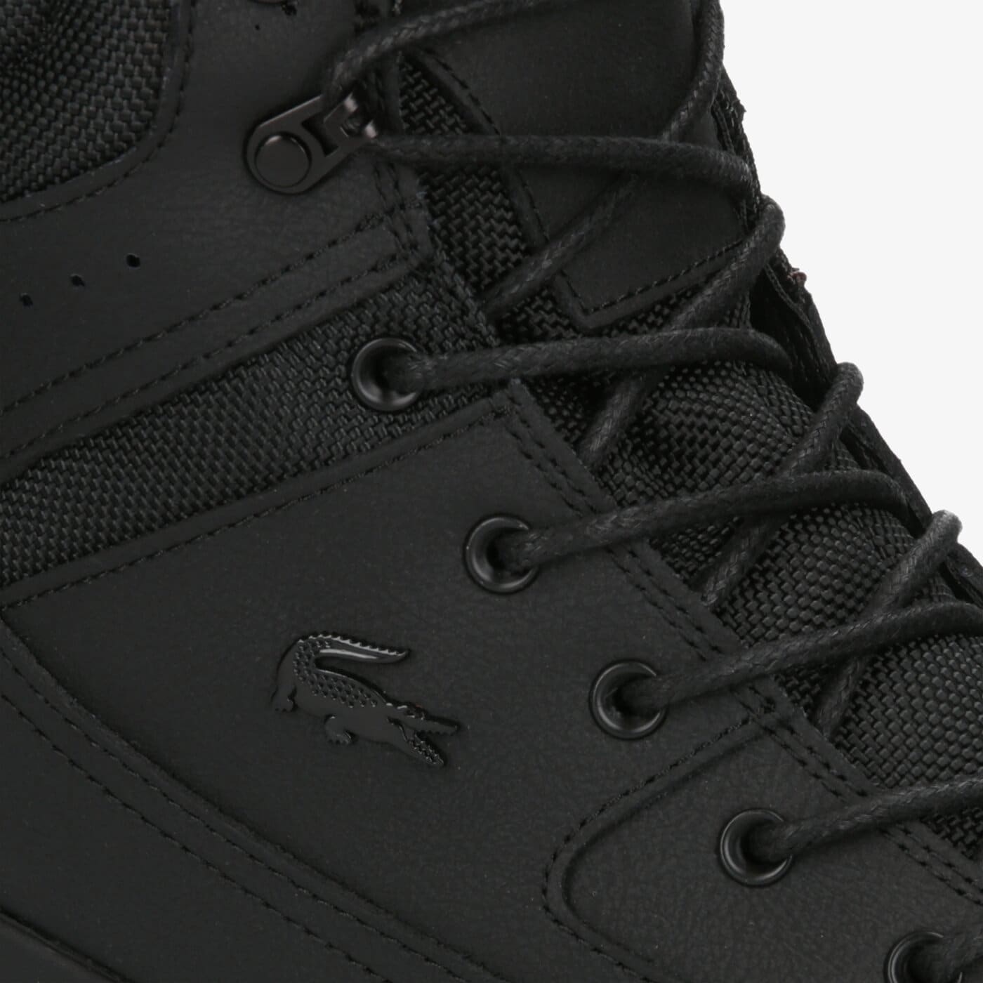 lacoste urban breaker high top trainers in khaki black