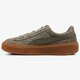 dámské tenisky PUMA SUEDE PLATFORM BUBBLE WN'S 36643903 barva khaki