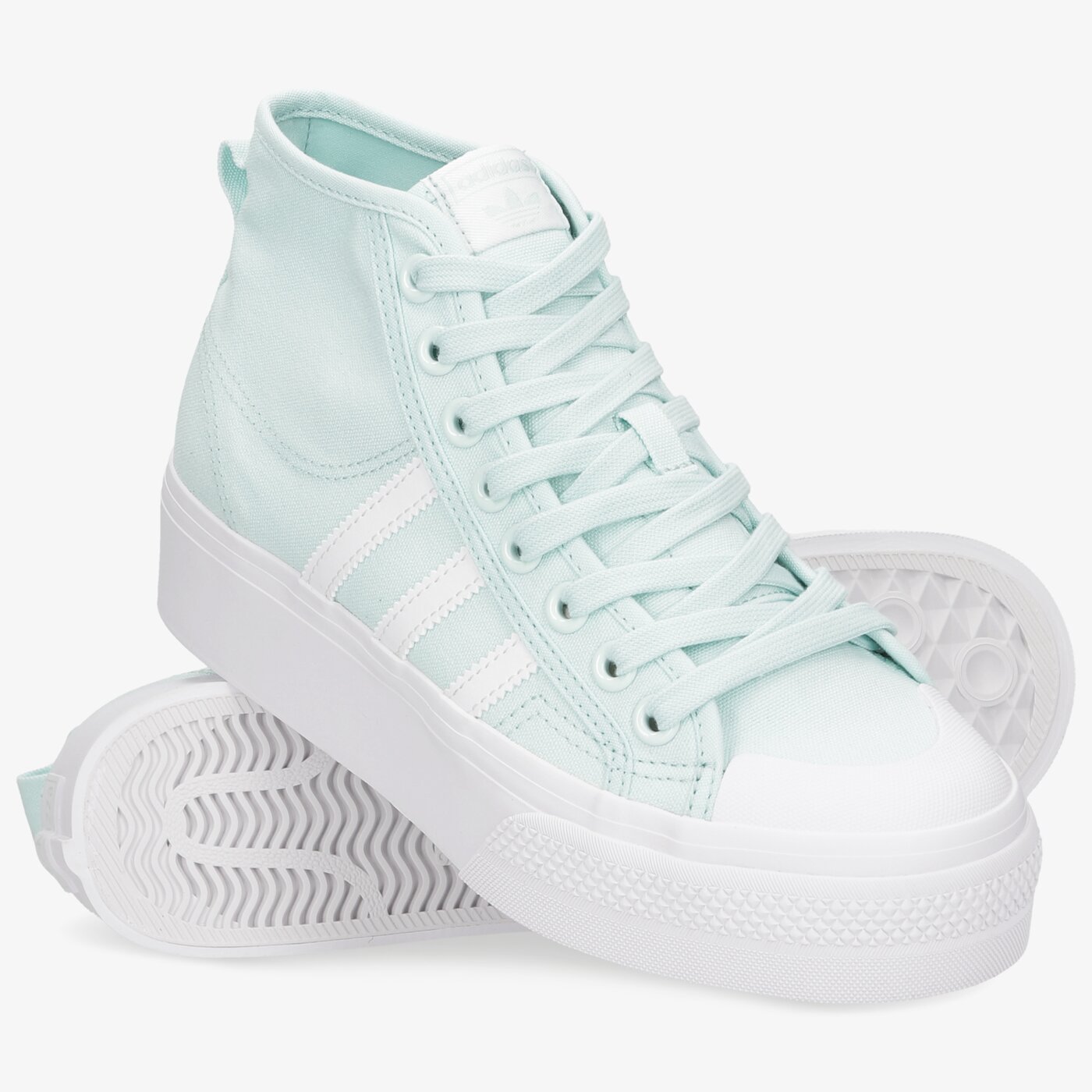 adidas Originals Nizza Platform Mid W High Top Sneakers For Women Ftwwht/ftwwht/ftwwht outlet 