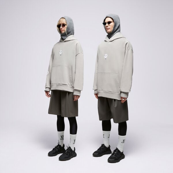 Levně S.NOW JOB SIZEER HOODIE "I'M LEVITATING" GRAY