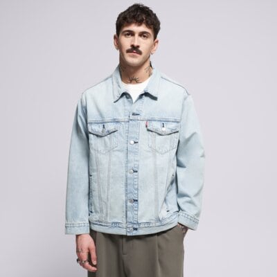 Levně LEVI'S RELAXED FIT TRUCKER LIGHT INDIGO - WORN IN