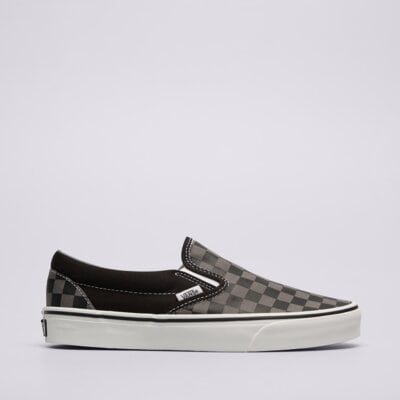 Levně VANS CLASSIC SLIP-ON BLACK/PEWTER CHECKERBOARD